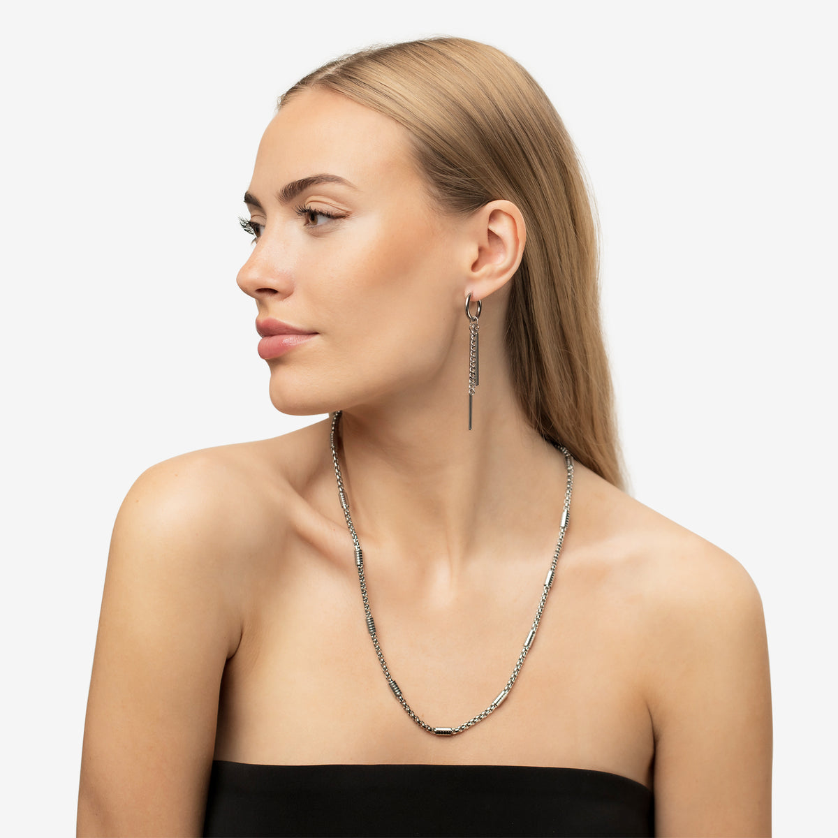 Silver Edge Necklace
