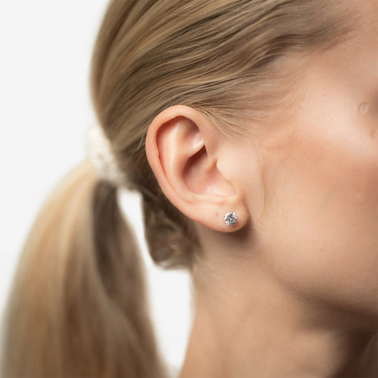 Classic Round Stud Earrings