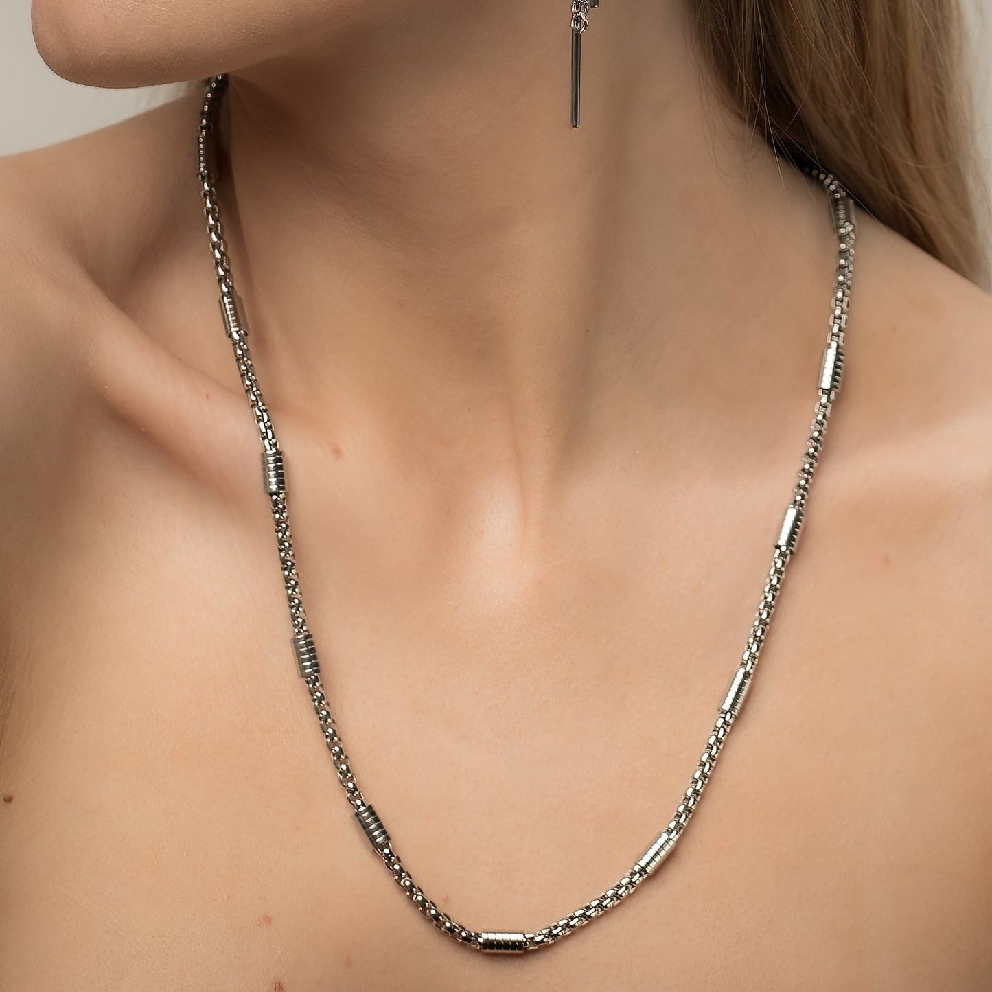 Silver Edge Halsband