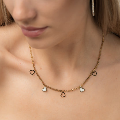Hearts in the sky Halsband