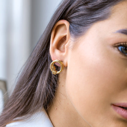 Edge Barbed Wire Stud Örhängen