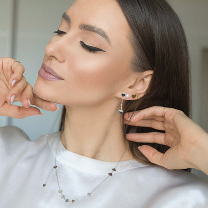 Classic Heart Necklace & Earring Set