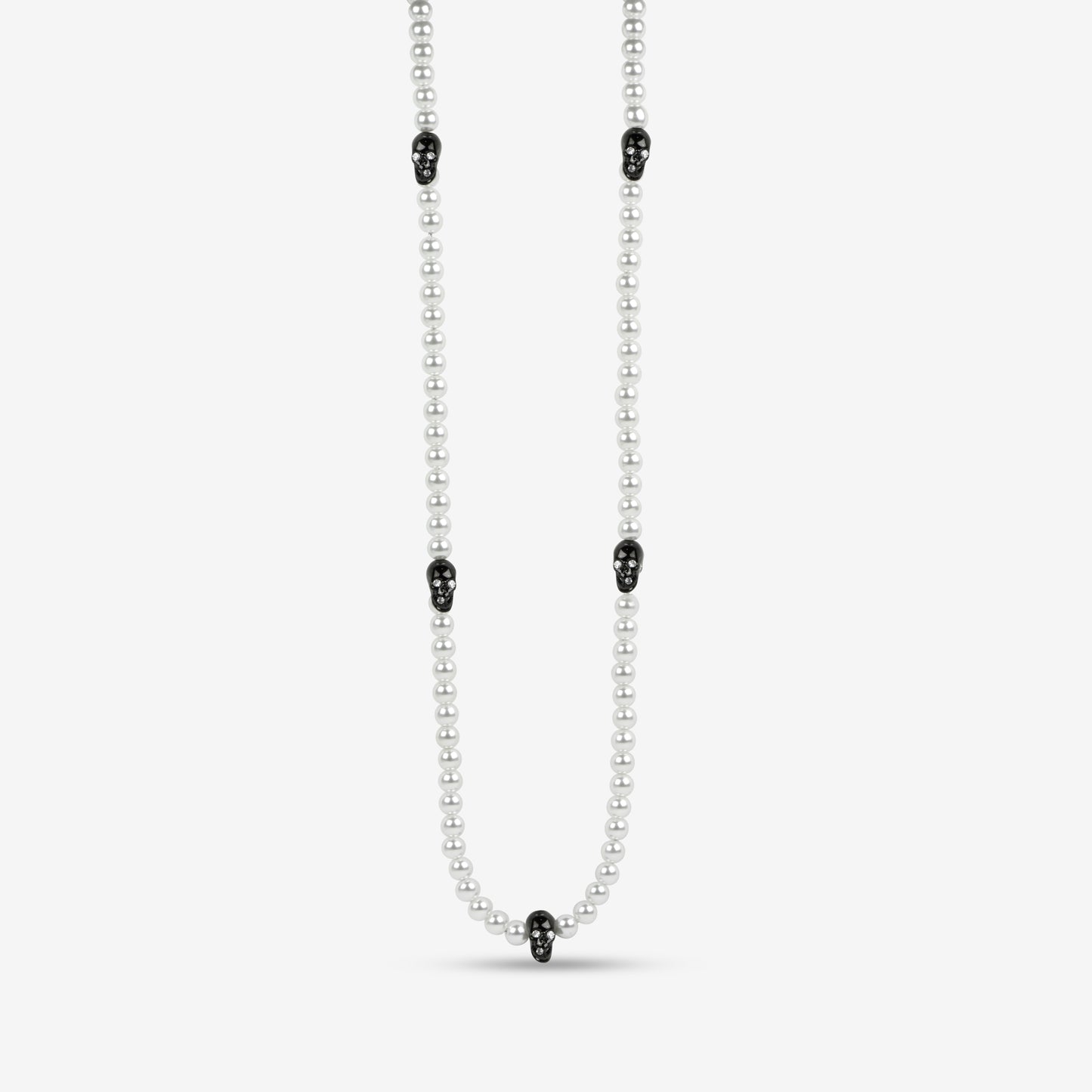 Edge Pearl Skull Halsband