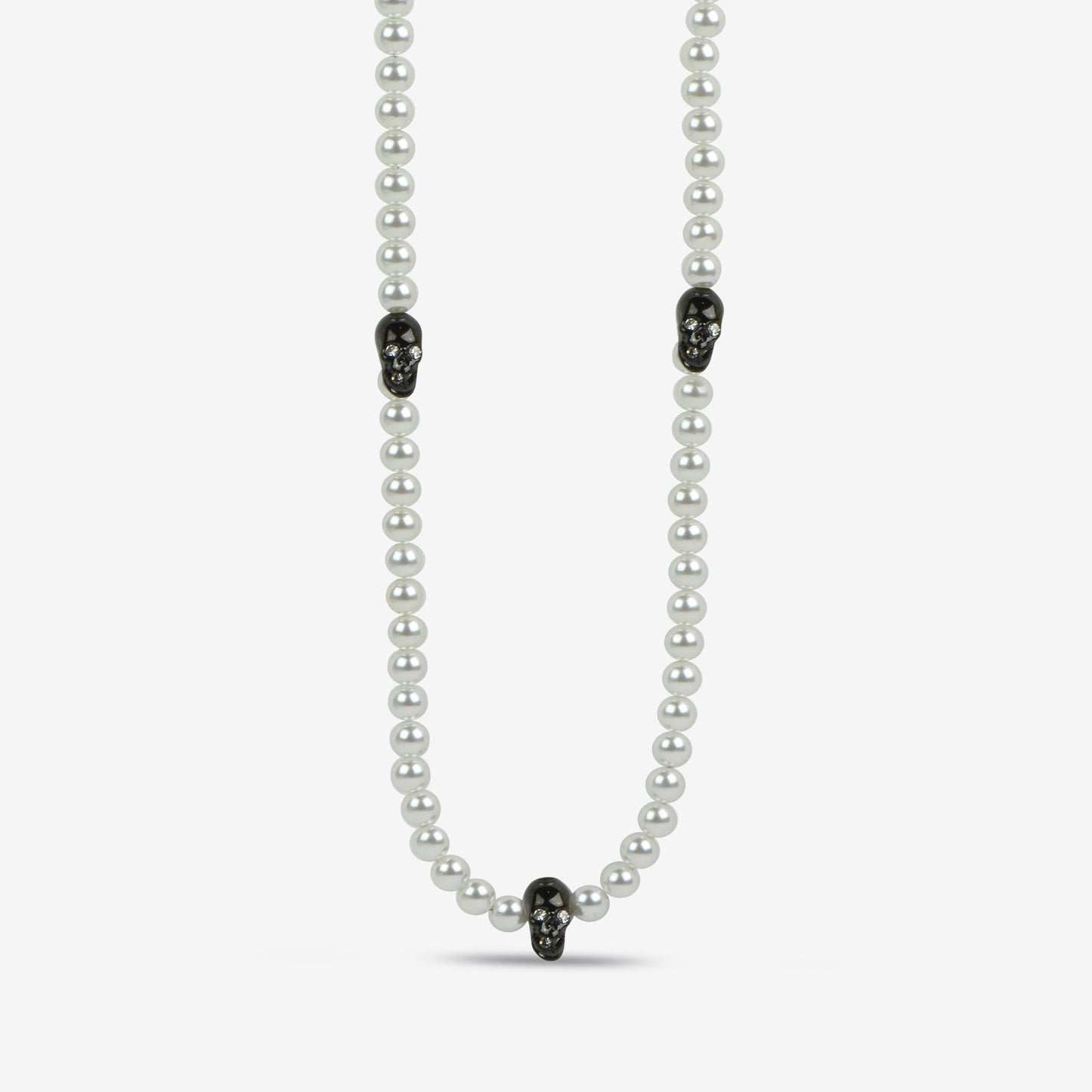 Edge Pearl Skull Halsband