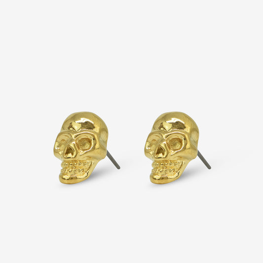 Pendientes de calavera con borde