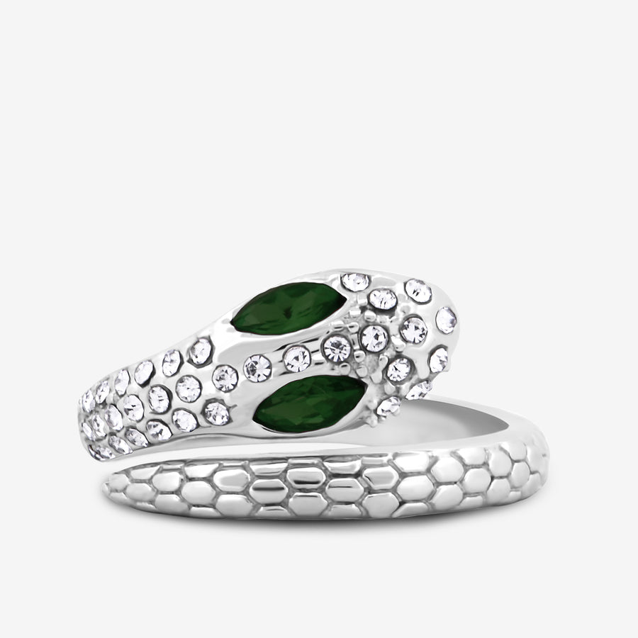 Edge Snake Ring Grön