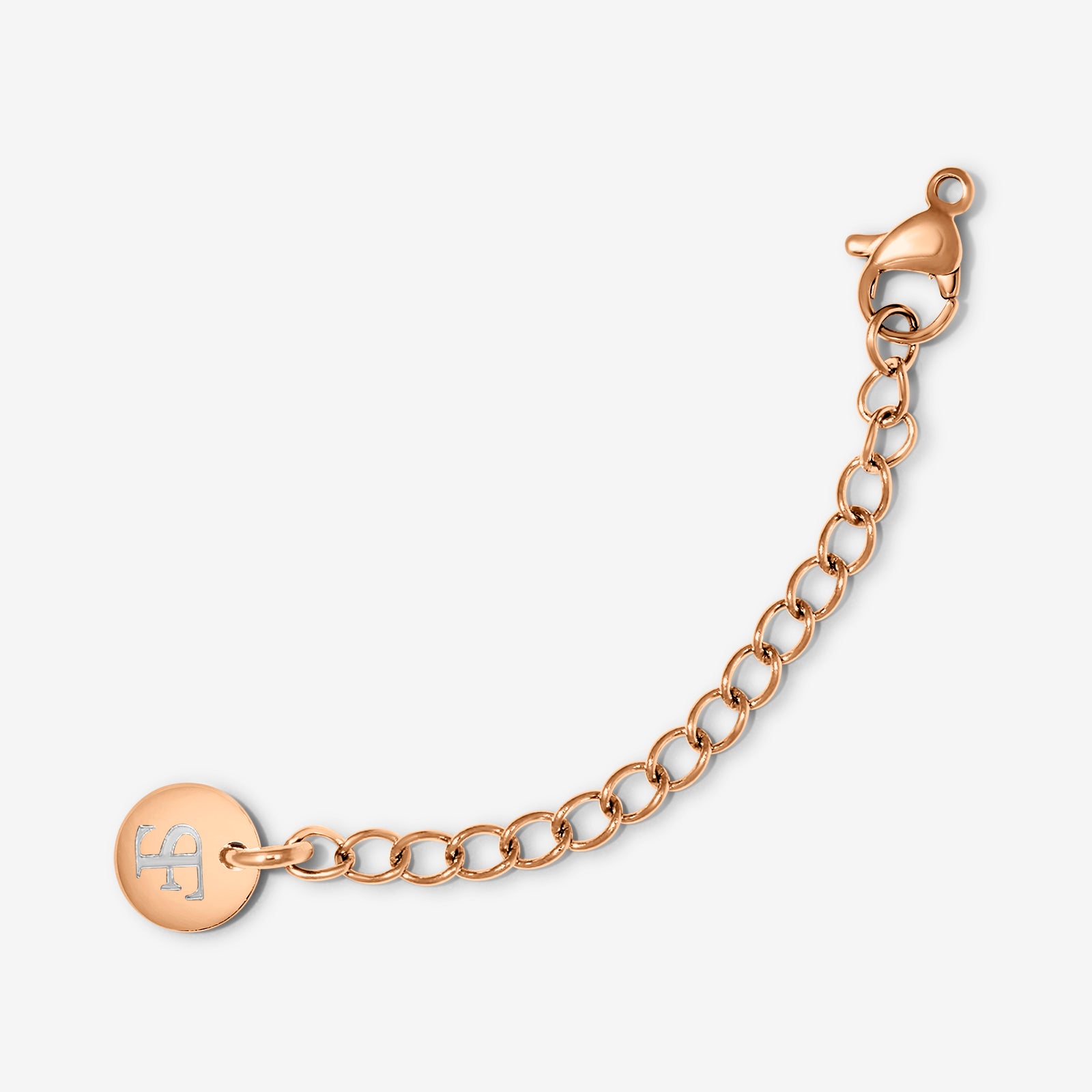 Extension Chain 5cm Rose färgad
