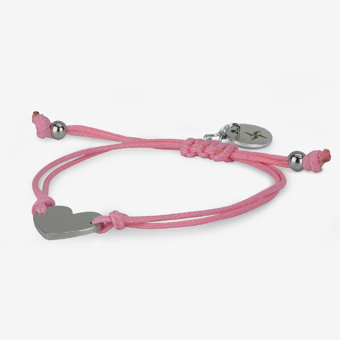 Pulsera Fantasía Corazón Rosa