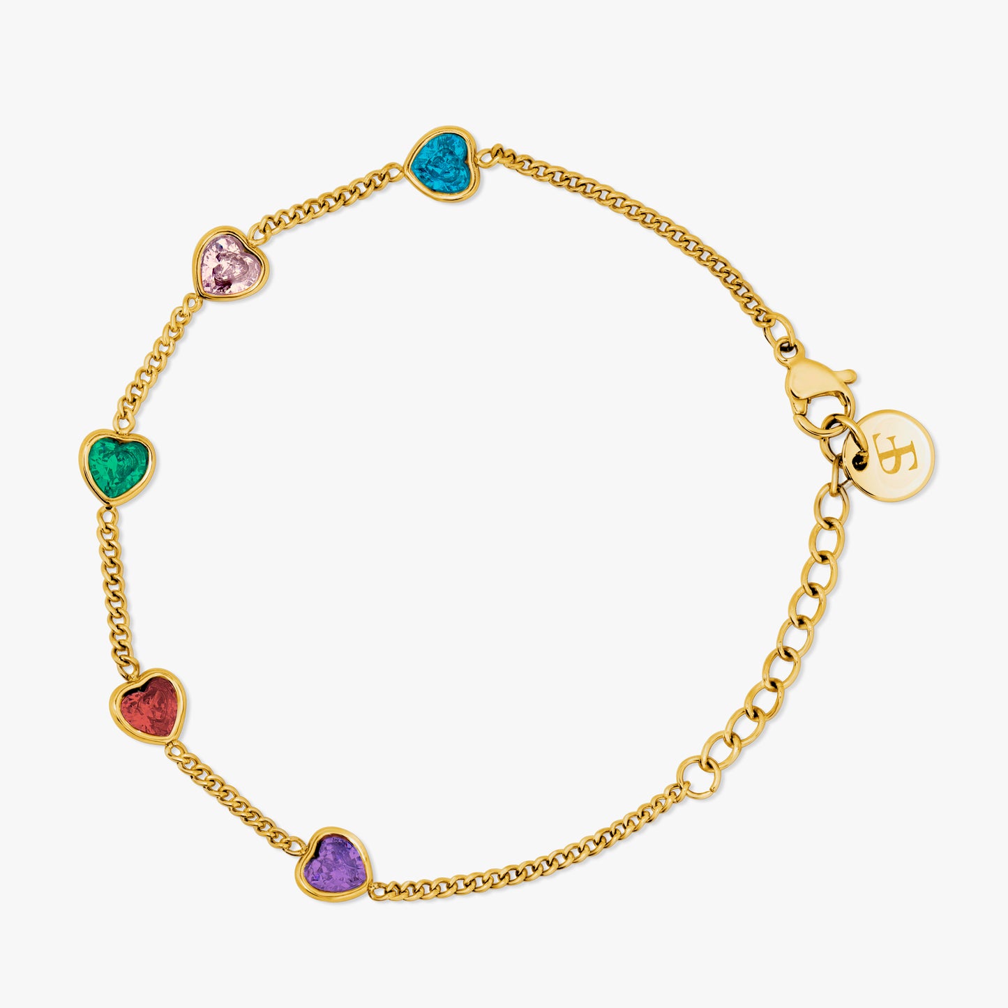 Pulsera Corazones en Colores