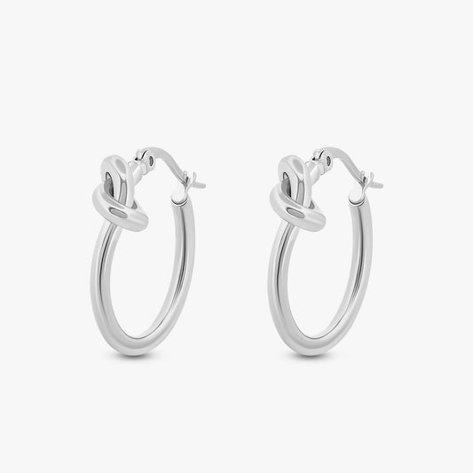 Knot Hoop Earring