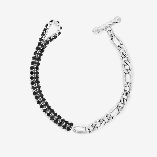 Noir crystal Armband