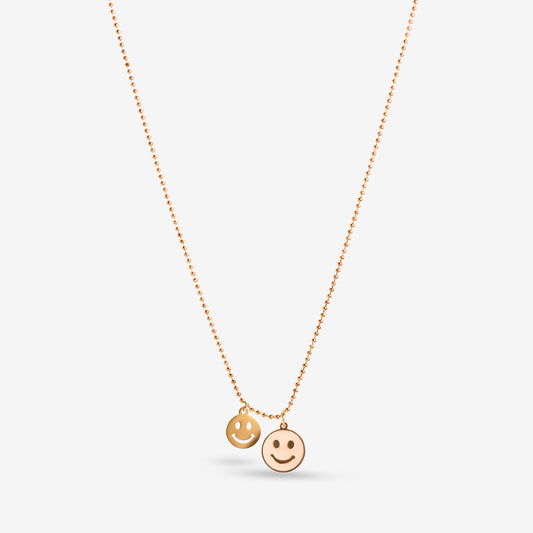 Pop Double emoji Necklace