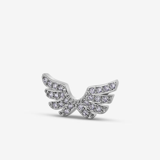 Single Angel Wing Earring