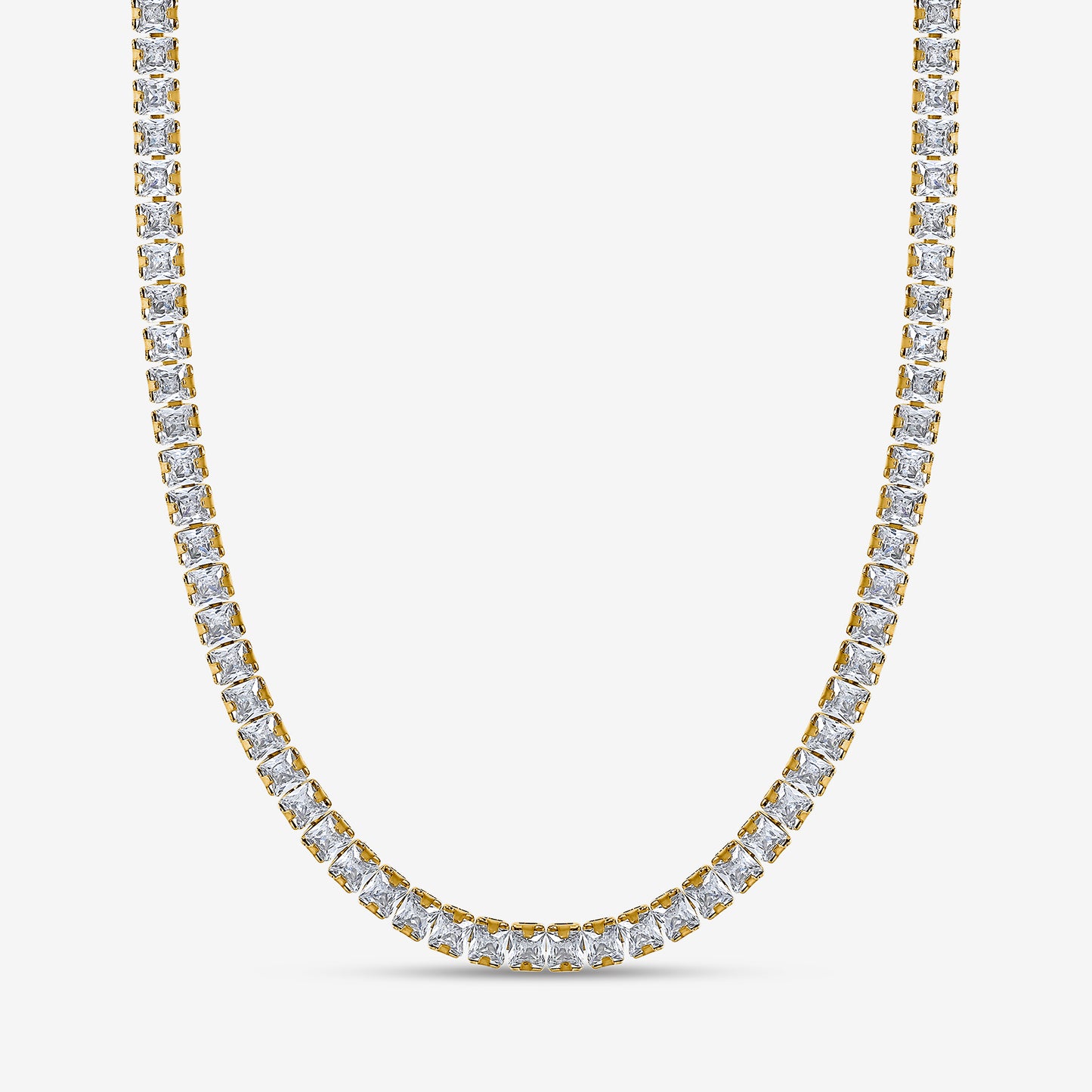 Halsband i guld förstorad bild – Sofia Tennis Halsband