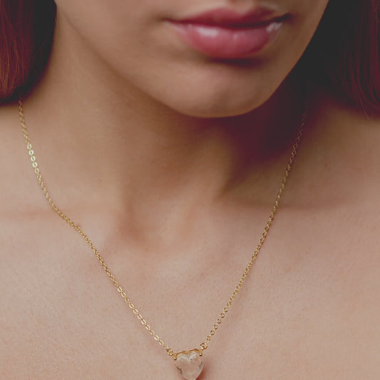 Collar Corazón Brillante