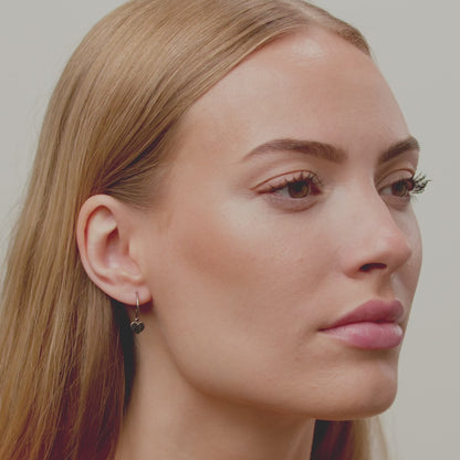 Fantasy Heart Evelyn Hoop Earrings