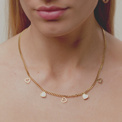 Hearts in the sky Halsband