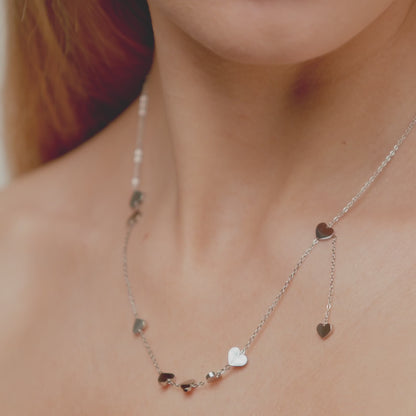 Classic Heart Necklace & Earring Set