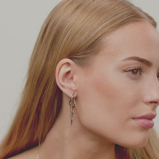 Katrin Z. Shining Star Örhänge med rainbow kristaller