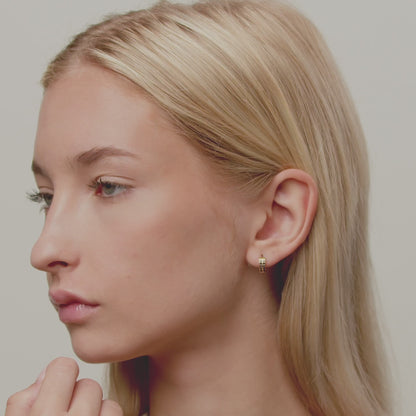 Katrin Z. Creol Earring with Black Crystals