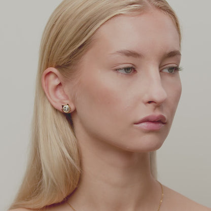 Fantasy Cat Crystal Örhängen