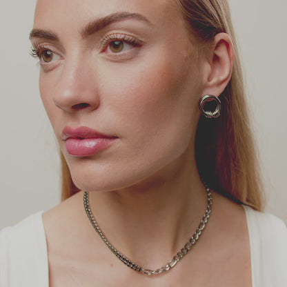 Edge Barbed Wire Stud Örhängen