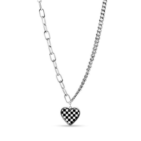 Pop Chess Heart Halsband